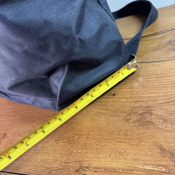 Navy Blue Drawstring Embroidered Sailboat Nautical Backpack Bag Unisex - Picture 12 of 13